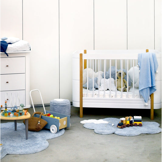 Washable Rug Puffy Dream Blue Cloud, 110 x 170 cm