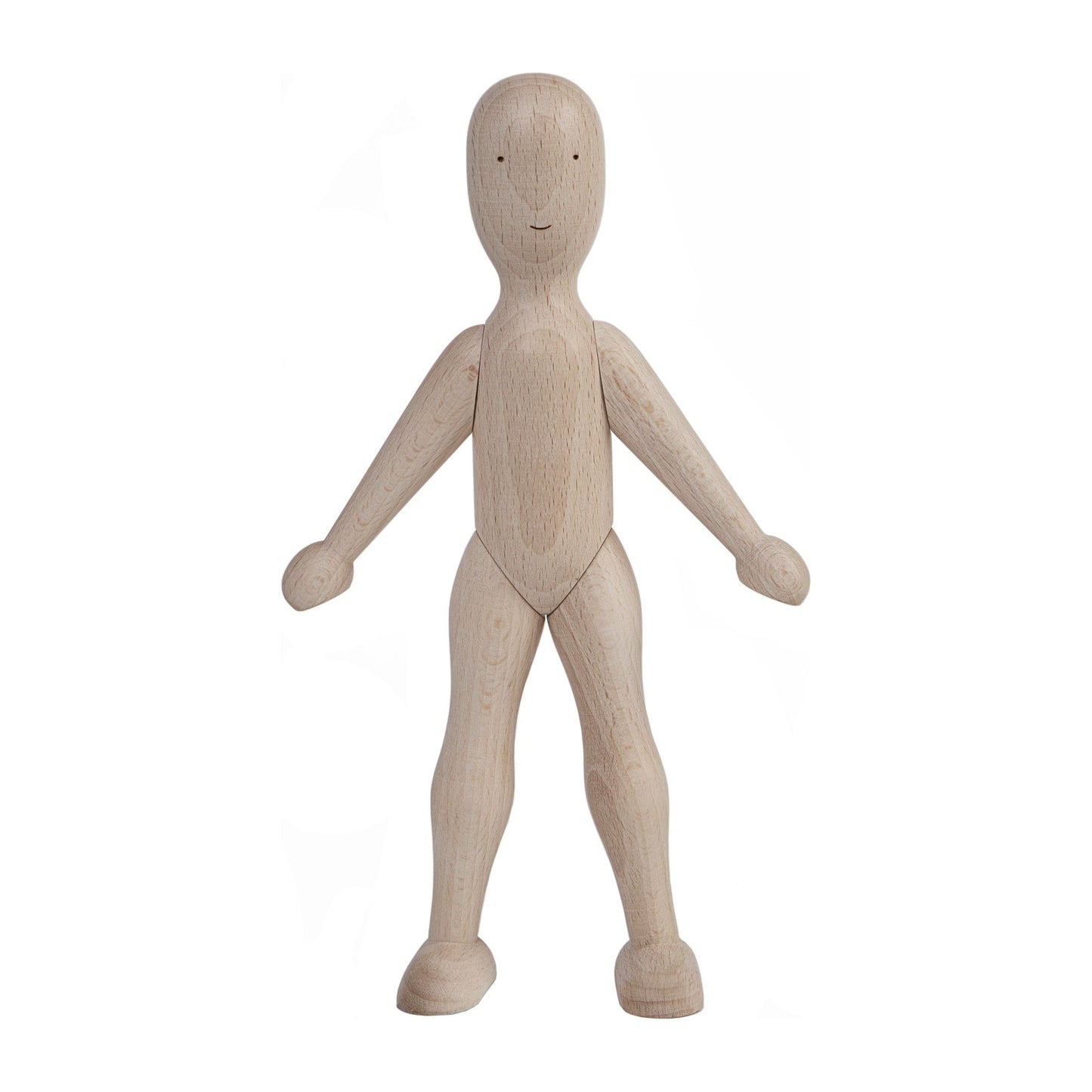 Wooden Beech Doll with Pants