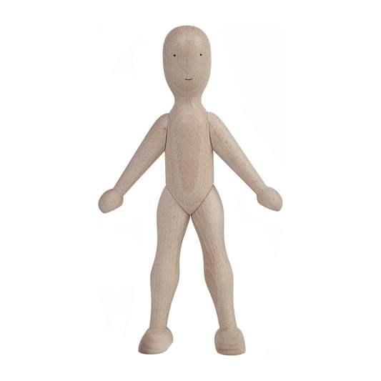 Wooden Beech Doll with Dress