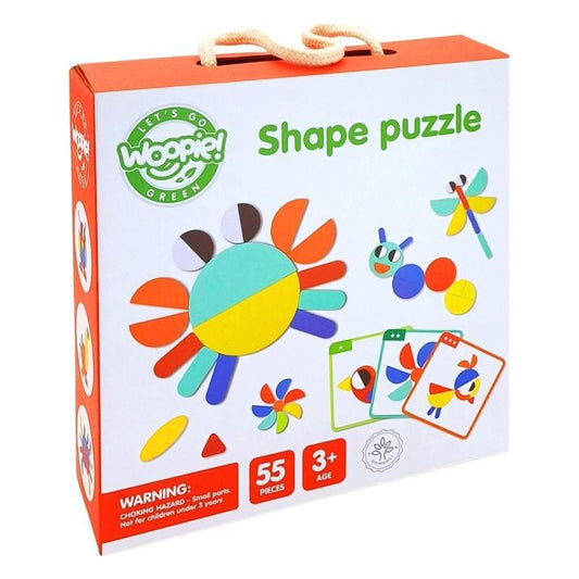 Wooden Montessori shape Puzzle