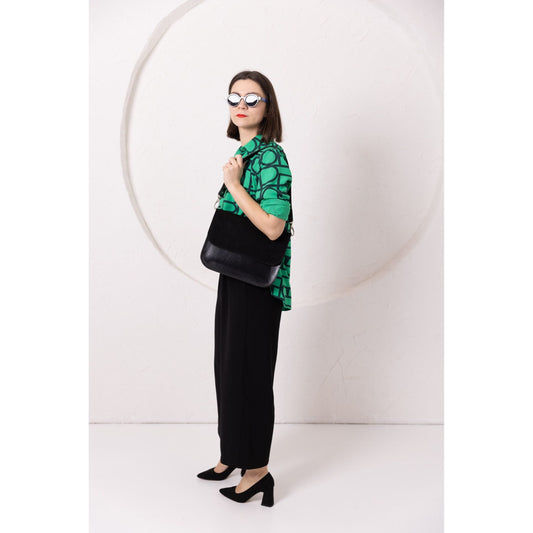 ASTORIA handbag - Black Suede