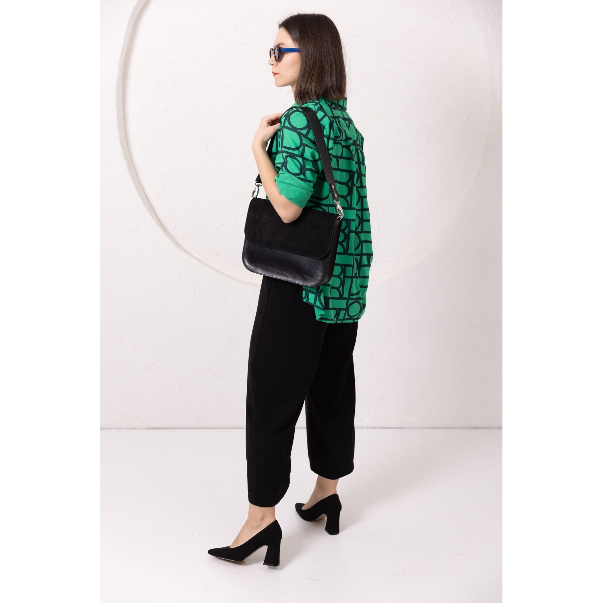 ASTORIA handbag - Black Suede