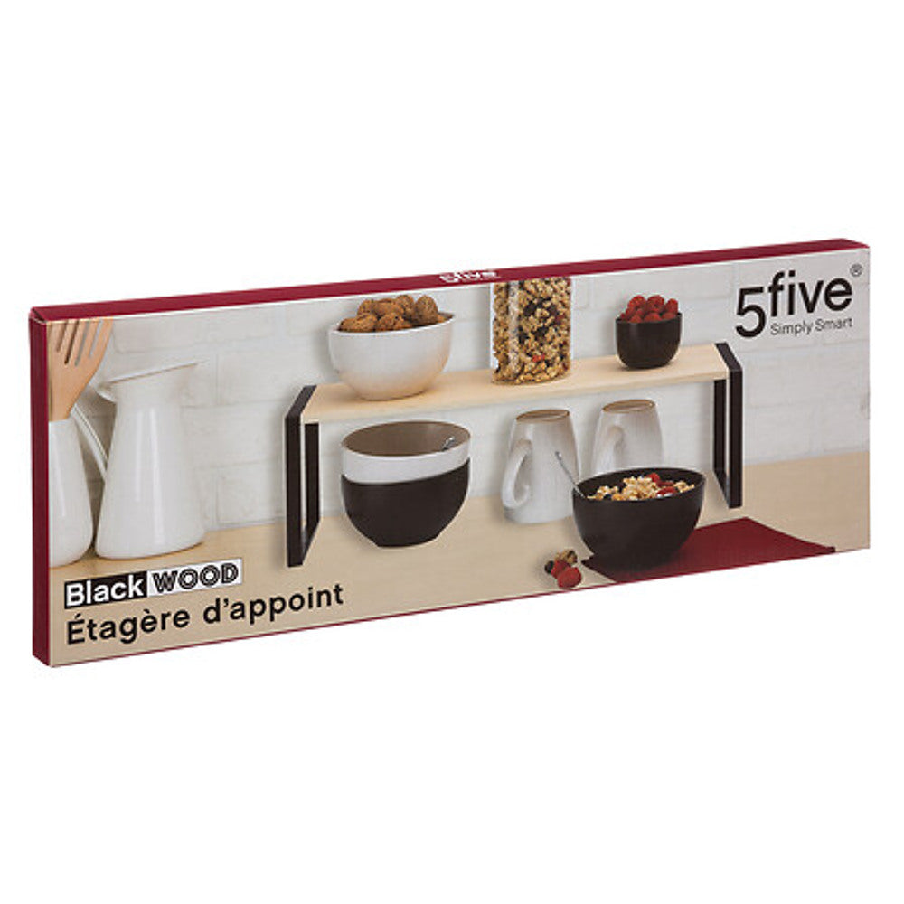 BLACK WOOD keittiön hylly – 5five Simply Smart