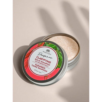 Clarifying Solid Shampoo With Rhubarb Extract