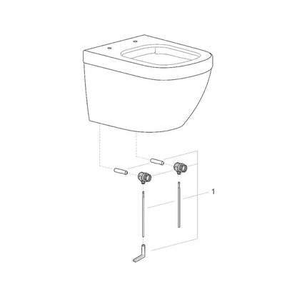 WC-ISTUIN SEINÄ EI KANTT GROHE 39206000 EURO CERAMIC RIMLESS