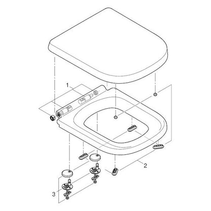 WC-ISTUINKANSI GROHE 39330001 EURO CERAMIC SC/QR