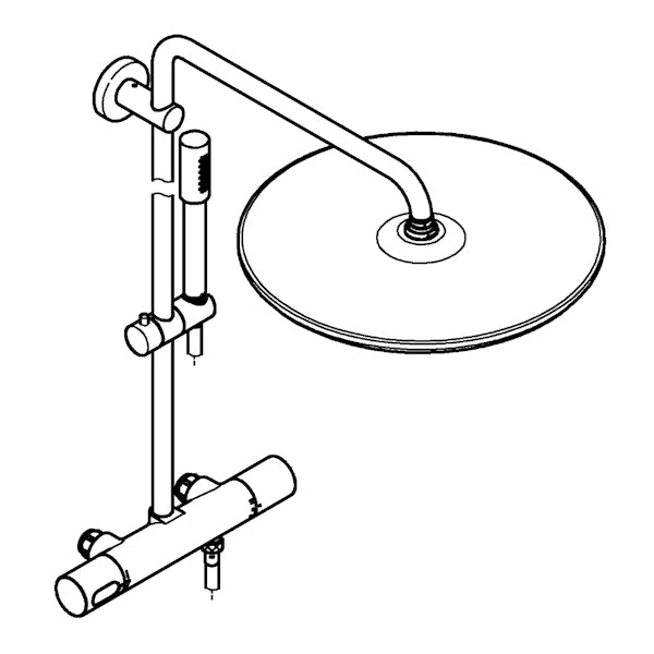 SUIHKUJÄRJESTELMÄ GROHE 26713000 RAINSHOWER 400