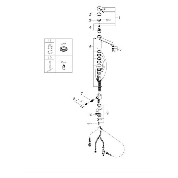 KEITTIÖHANA GROHE 31791000 ES COSMO PKV (6225108)