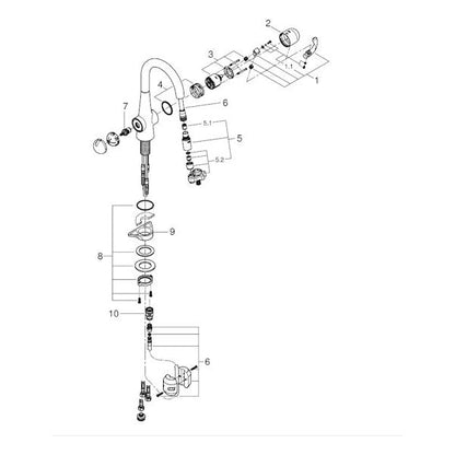 KEITTIÖHANA GROHE 31795000 ZEDRA PKV (6225112)