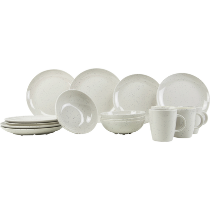 Gimex Solid Line 16-osainen astiasto, graniitinbeige, 4 hengelle