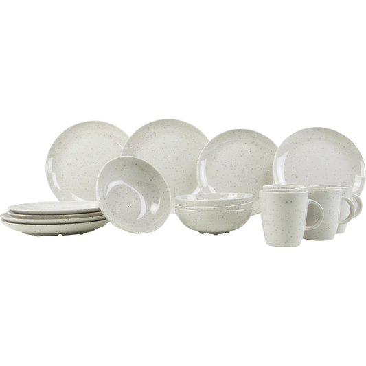 Gimex Solid Line 16-osainen astiasto, graniitinbeige, 4 hengelle