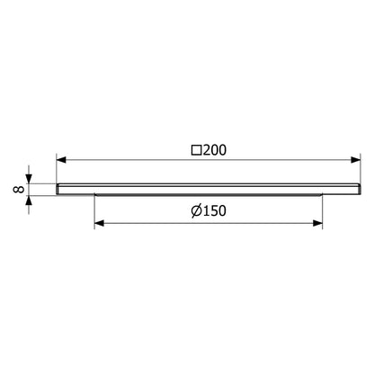 NELIÖKANSI UPONOR 200x200 DRAIN 32mm REIKÄ RST