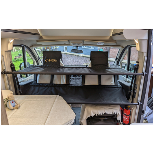 Cabbunk-lasten parvisänkyjärjestelmä  T5 / T6 / Caddy / Viano / Vito / Metris / Transit / Trafic / Dispatch / Expert / Proace