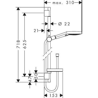 SUIHKUSETTI HANSGROHE RD SEL.S 120 3J POWDERR.U S65