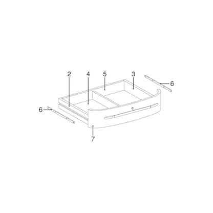 Vetolaatikon liukukiskopari 320mm syvään laatikkoon