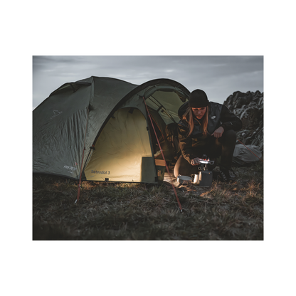 Easy Camp Setesdal 3 -kupoliteltta vihreä kolmelle hengelle