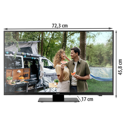 Smart TV 32" Berger Advanteq kolminkertainen viritin 12/230 V