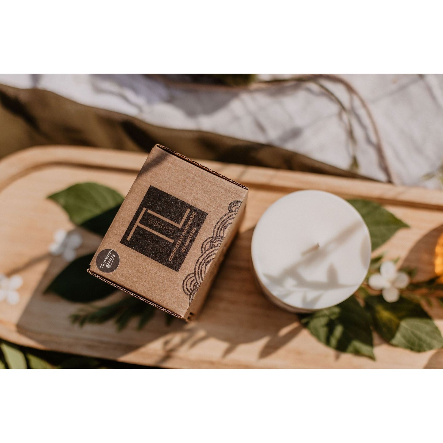 Hand-made Soy Wax Candle with Cinnamon Scent