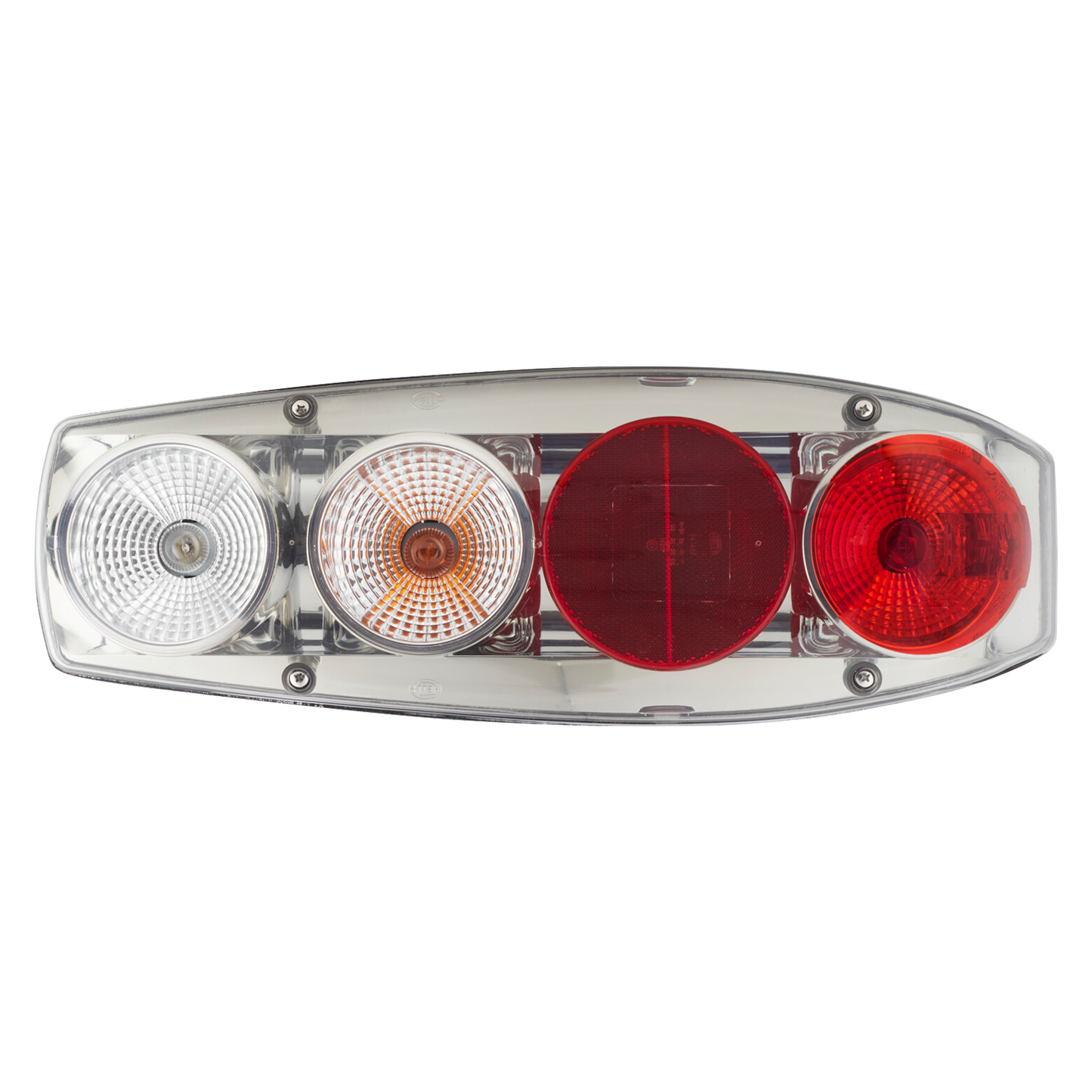 Hella Caraluna II takavalo, 10 osaa, heijastimella / takavalolla / jarruvalolla / peruutusvalolla / vilkkuvalolla, oikea