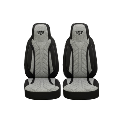 Bremer Istuinsuojat 2 kpl Ducato / Jumper / Boxer - Musta/Harmaa
