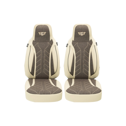 Bremer Istuinsuojat 2 kpl Ducato / Jumper / Boxer - Beige/Ruskea