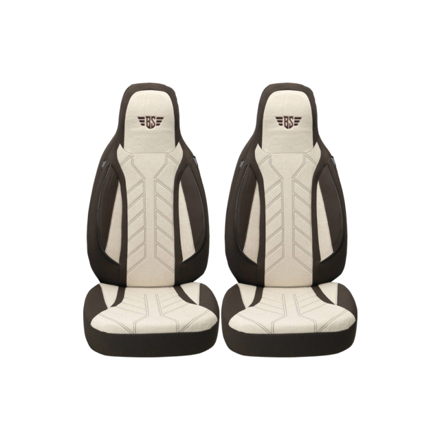 Bremer Istuinsuojat 2 kpl Ducato / Jumper / Boxer - Ruskea/Beige