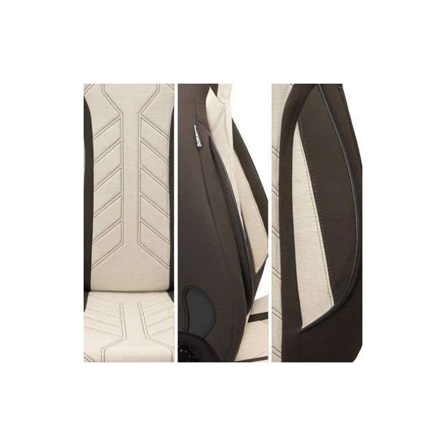 Bremer Istuinsuojat 2 kpl Ducato / Jumper / Boxer - Ruskea/Beige
