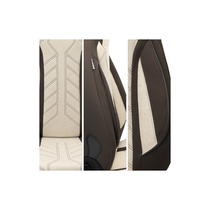 Bremer Istuinsuojat 2 kpl Ducato / Jumper / Boxer - Ruskea/Beige