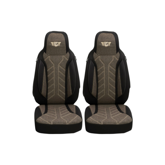 Bremer Istuinsuojat 2 kpl Ducato / Jumper / Boxer - Musta/Ruskea