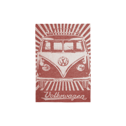 VW Collection T1 Bulli Keittiöpyyhesetti 70x50 cm 2 kpl  - Punainen/Sininen