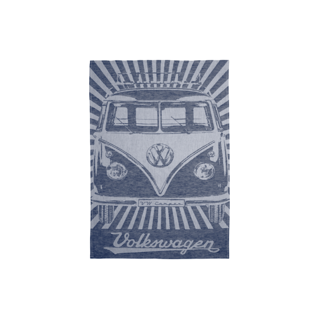 VW Collection T1 Bulli Keittiöpyyhesetti 70x50 cm 2 kpl  - Punainen/Sininen