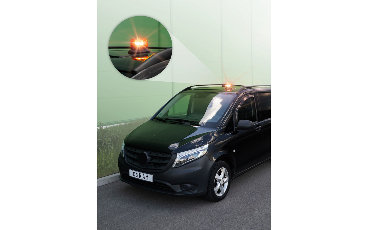 Osram LIGHTsignal LED pyörivä varoitusvalo, 3-pulttikiinnitys