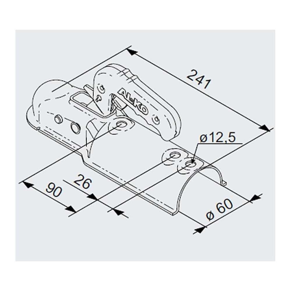 Kuulakytkin AL-KO AK 7 Plus Ø60 mm putkelle