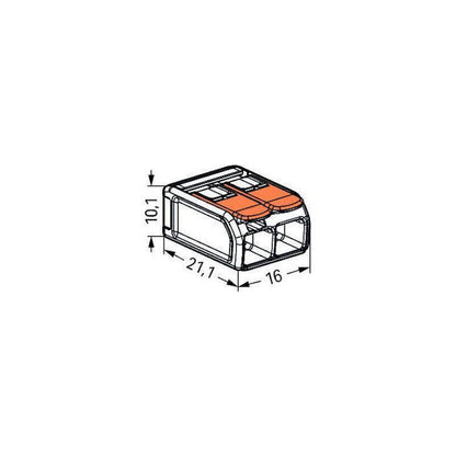 RASIALIITIN WAGO 221-612 2-NAPA 0.5-6mm2 50kpl