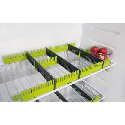 Purvario jääkaapin säilytystelineet, 8-osainen - Lime