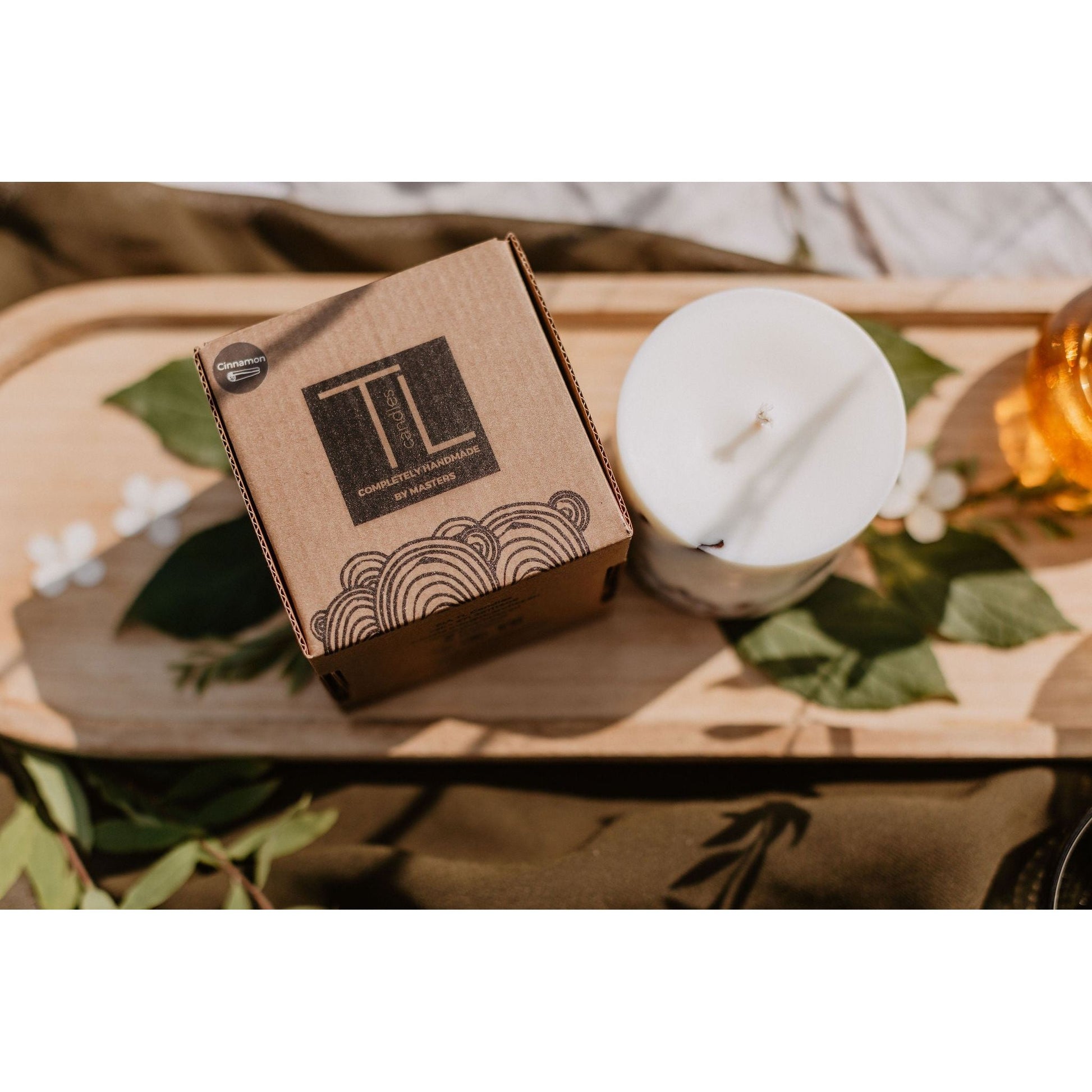 Hand-made Soy Wax Candle with Cinnamon Scent