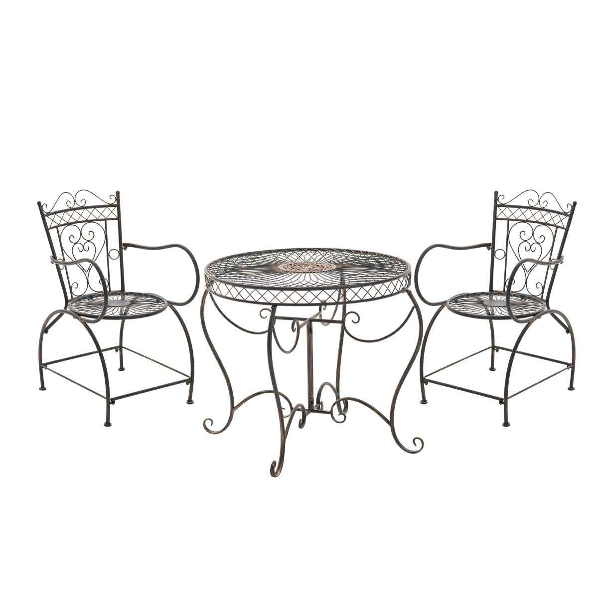 nostalginen Sheela-istuinryhmä raudasta