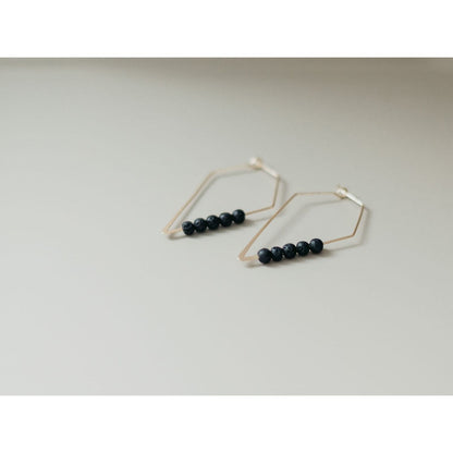 14K Gold Plated Diffuser Earrings - Rhombus