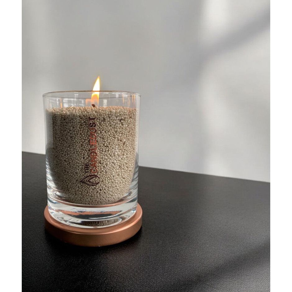 Unscented Powder Candle in Glass - Olive Green 160g