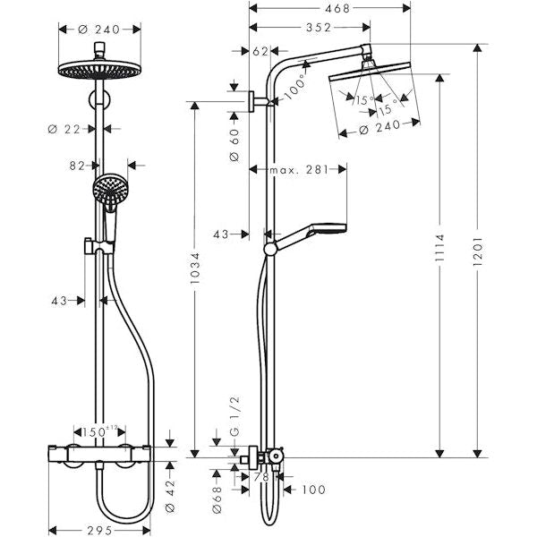 SADESUIHKUHANA HANSGROHE 27937000 CROMETTA S240