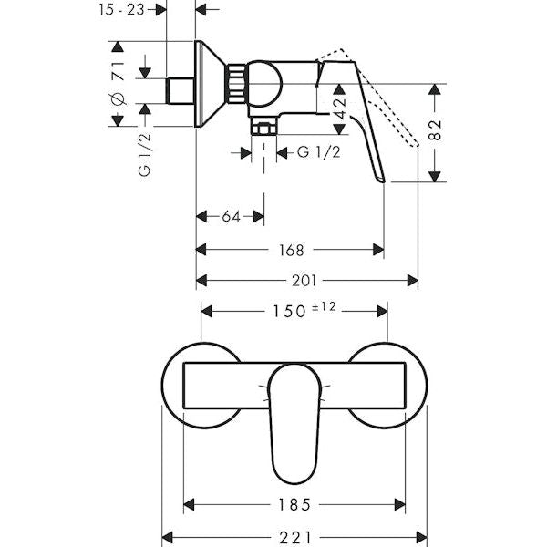 SUIHKUHANA HANSGROHE 31962000 FOCUS