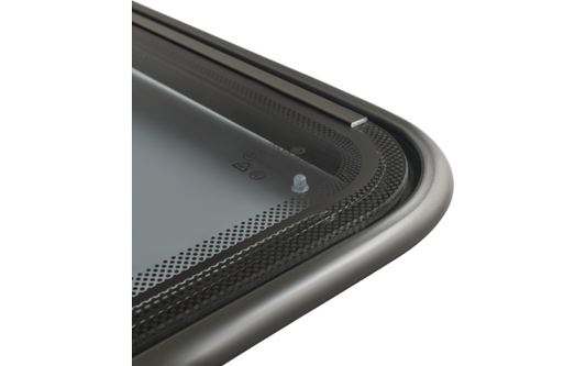Polyplastic Polyvision AERO -ikkuna alumiinikehyksellä ja avausmekanismilla, 700x350 mm