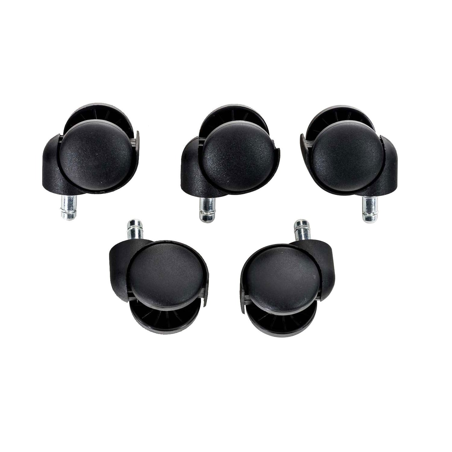 Pakkauksessa 5 muovista lattiapyörää