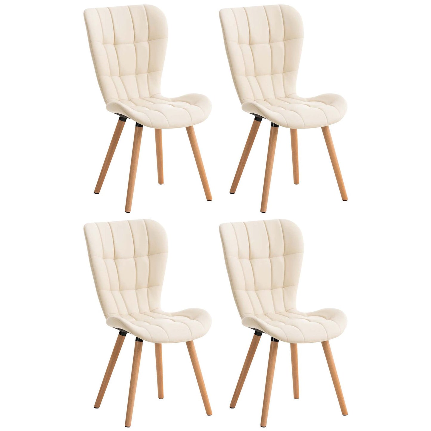 Setti 4 ruokasalin tuolia Elda keinonahkaa