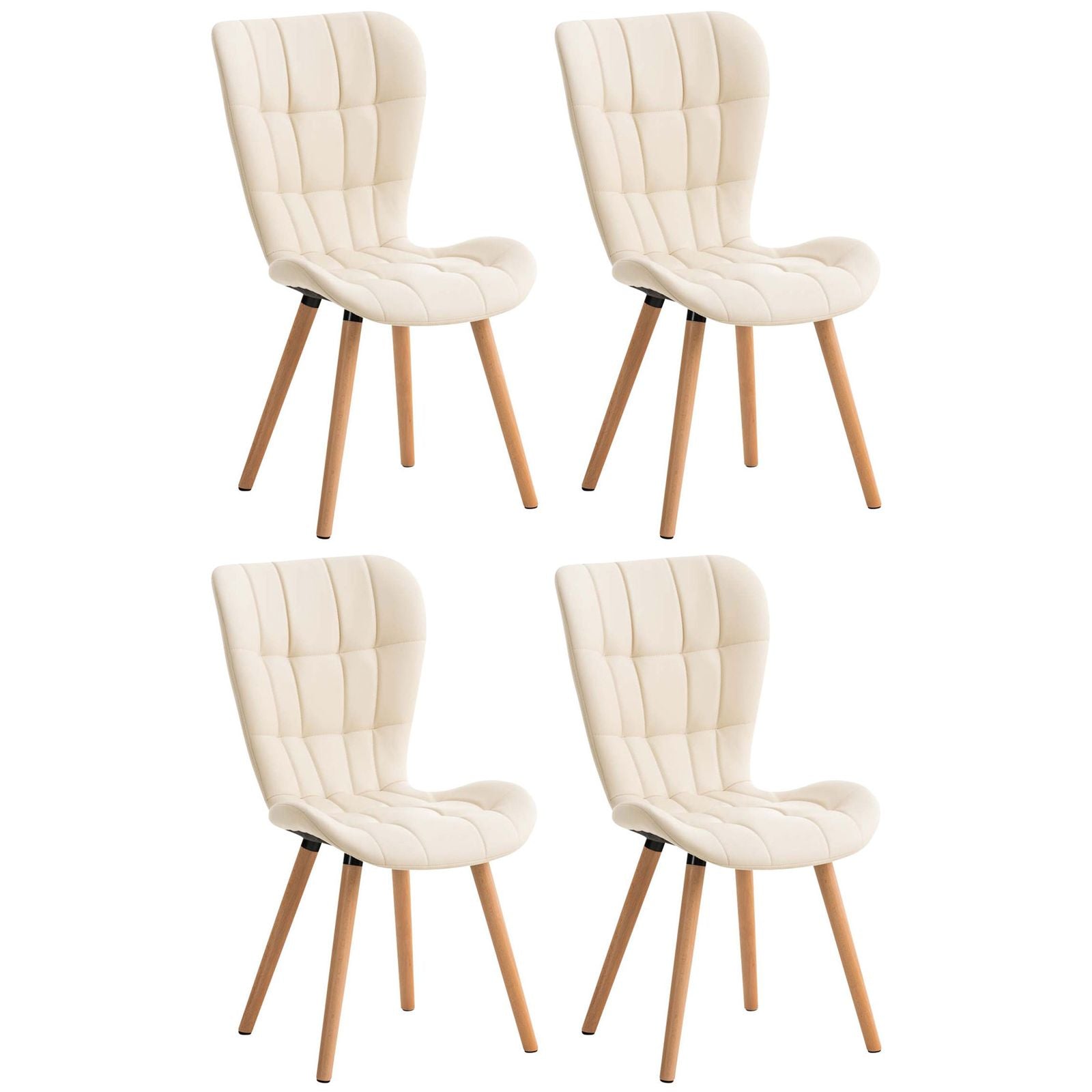 Setti 4 ruokasalin tuolia Elda keinonahkaa