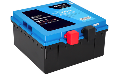 Berger LiFePO4 Litium-istuimenalusakku Pro 300 Ah 12 V Bluetoothilla ja lämmityksellä