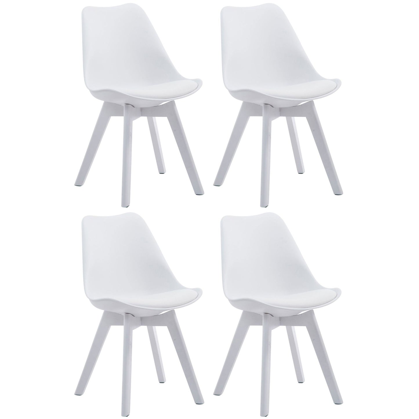 4 Tuolin setti Borneo keinonahkaa