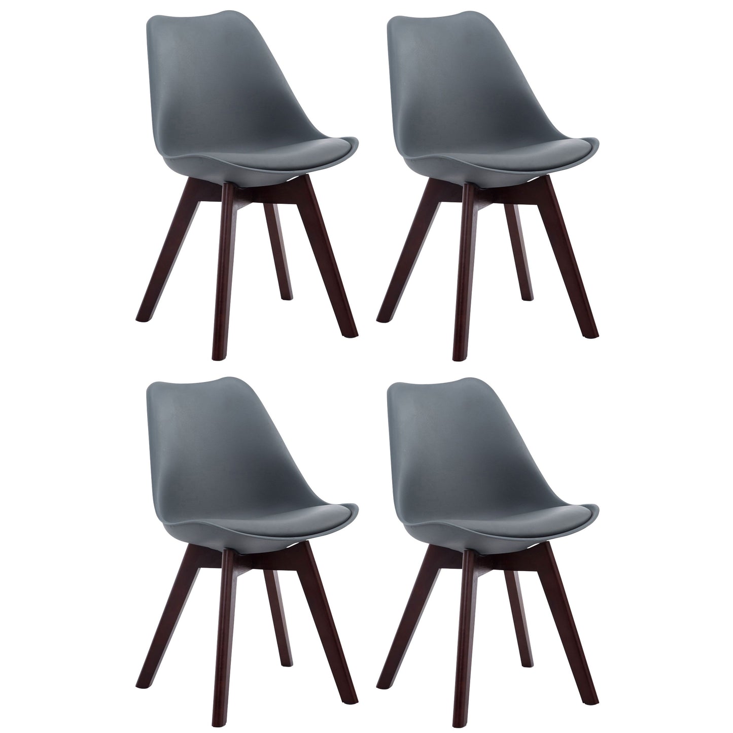 4 Tuolin setti Borneo keinonahkaa