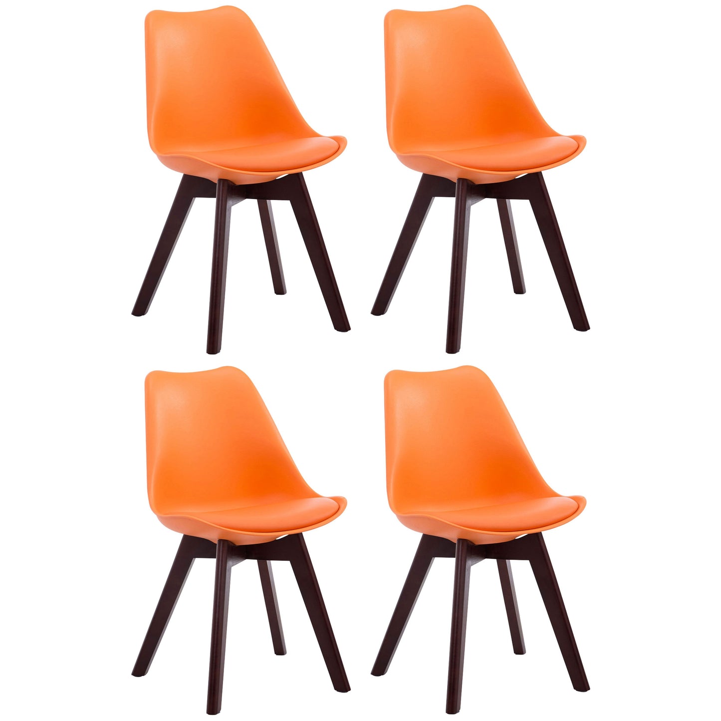 4 Tuolin setti Borneo keinonahkaa