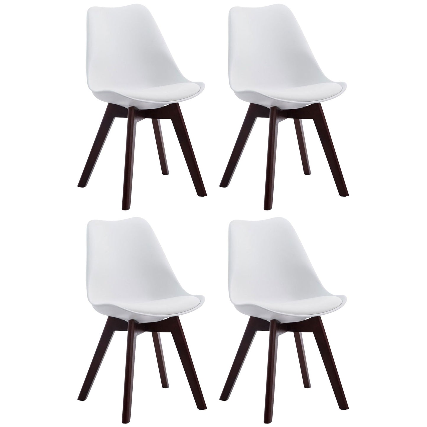 4 Tuolin setti Borneo keinonahkaa